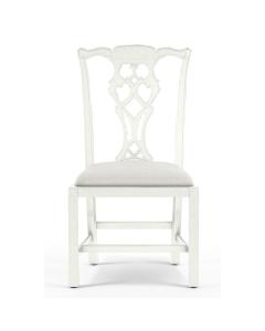 Spark Chippendale Dining Chair in White