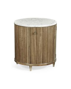 Hamilton Round Table with Speckled Marble Top
