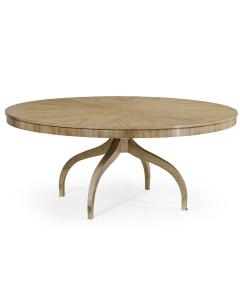 Round 72" Bleached Walnut Dining Table
