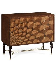 Feather Inlay Chest of Drawers
