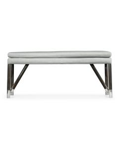 Campaign Style Charcoal Bench