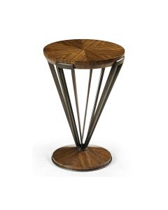 Toulouse Brass & Walnut Drinks Table