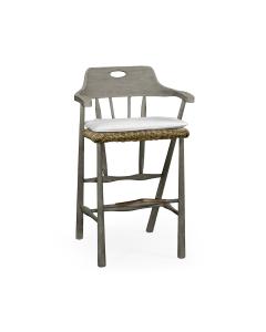 Smokers Style Sand Outdoor Bar Stool in COM