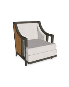 Hampton Grey & Tan Outdoor Armchair in COM