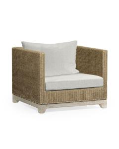 Hampton Rattan & Sand Grey Outdoor Armchair