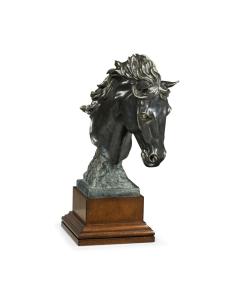 Antique Dark Bronze Stallion Horse Head