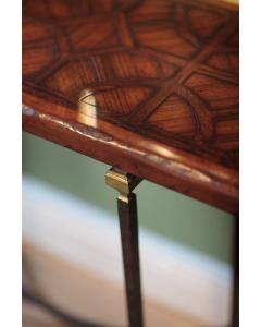 Argentinian Walnut Parquetry & Iron Console