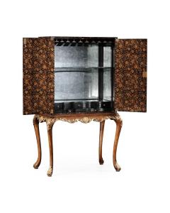 Black Chinoiserie Drinks Cabinet