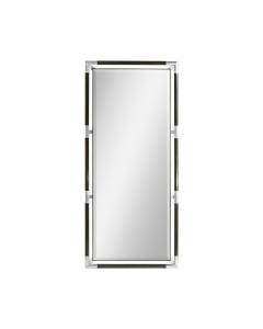 Campaign Style Charcoal Floor Standing Mirror