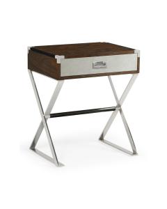 Bedside Table Military in Santos Rosewood