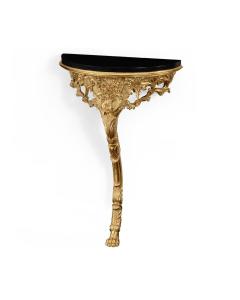 Wall Mounted Table Rococo - Black Marble