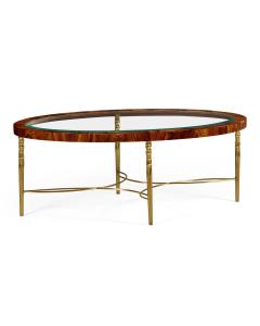 Jonathan Charles Curated Oval Coffee Table