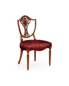 Dining Chair Renaissance with Mother of Pearl Details - Leather