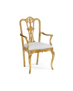 Dining Chair with Arms Louis XV - COM