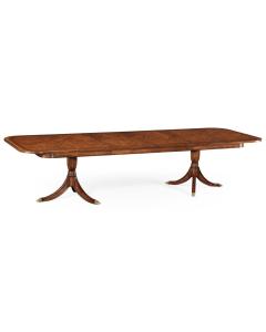 Extending Walnut Dining Table Monarch Two-Leaf