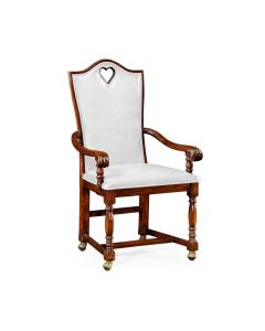 High Back Playing Card "Heart" Arm Chair
