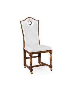 High Back Playing Card "Spade" Side Chair