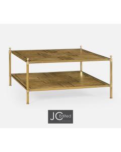 Square Coffee Table English Two-Tier