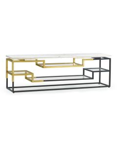 Low Console Table Multi-Tier