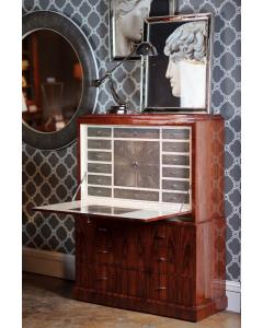Secretaire Cabinet with Brass High Lustre