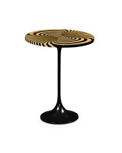 Round Side Table Geometric