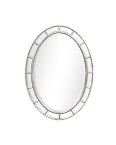 Oval Wall Mirror Georgian Irish - Silver