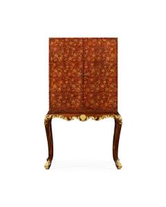 Red Chinoiserie Drinks Cabinet