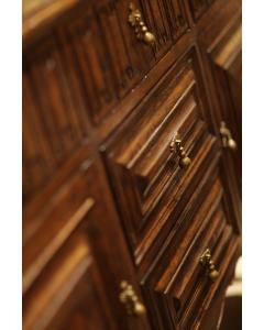 Sideboard Linenfold - Tudor Oak