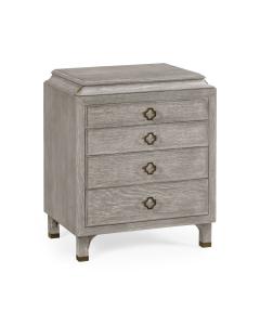 Small Chest of Drawers Doha in Oak - Grey