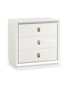 Small Chest of Three Drawers Crackle Ceramic Lacquer